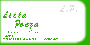 lilla pocza business card